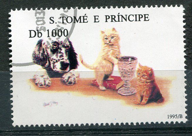 TIMBRE CHIEN AVEC CHAT 110771997939