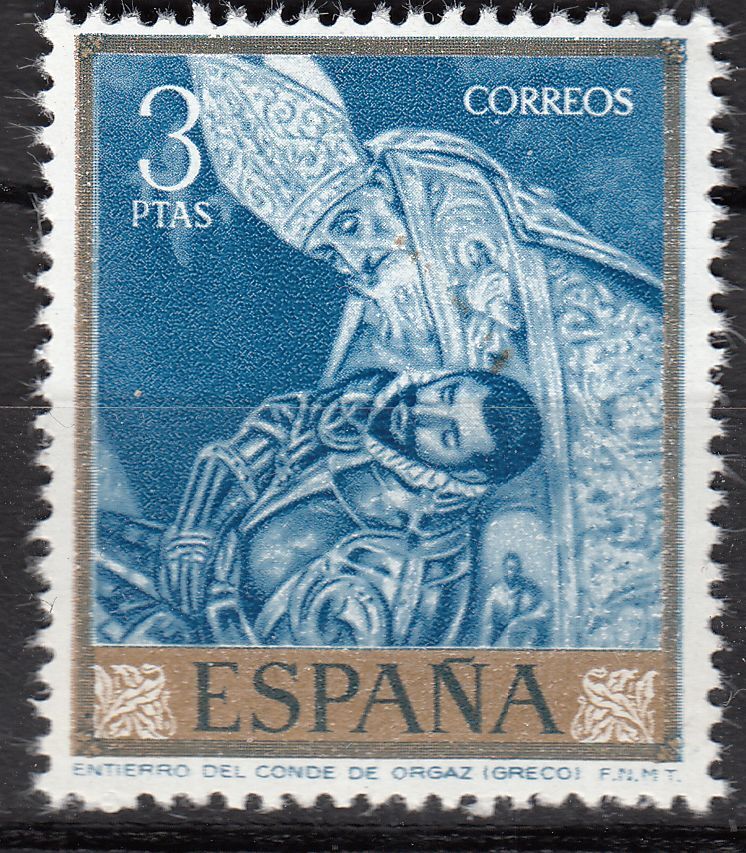 TIMBRE ESPAGNE NEUF N 1014 L ENTERREMENT DU COMTE D ORGAZ 121963396879