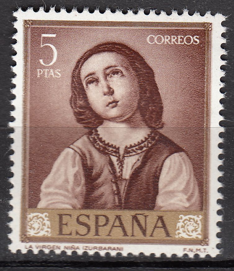 TIMBRE ESPAGNE NEUF N 1091 LA VIERGE ENFANT 401111053069