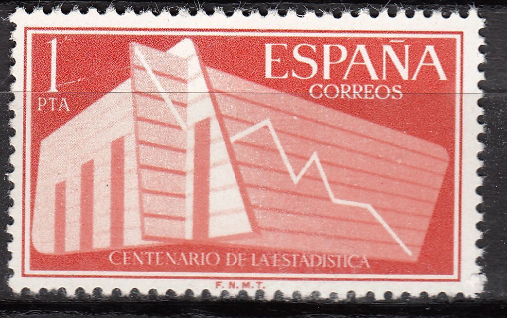 TIMBRE ESPAGNE NEUF N 889 BUREAU DES STASTISTIQUE 401105139049