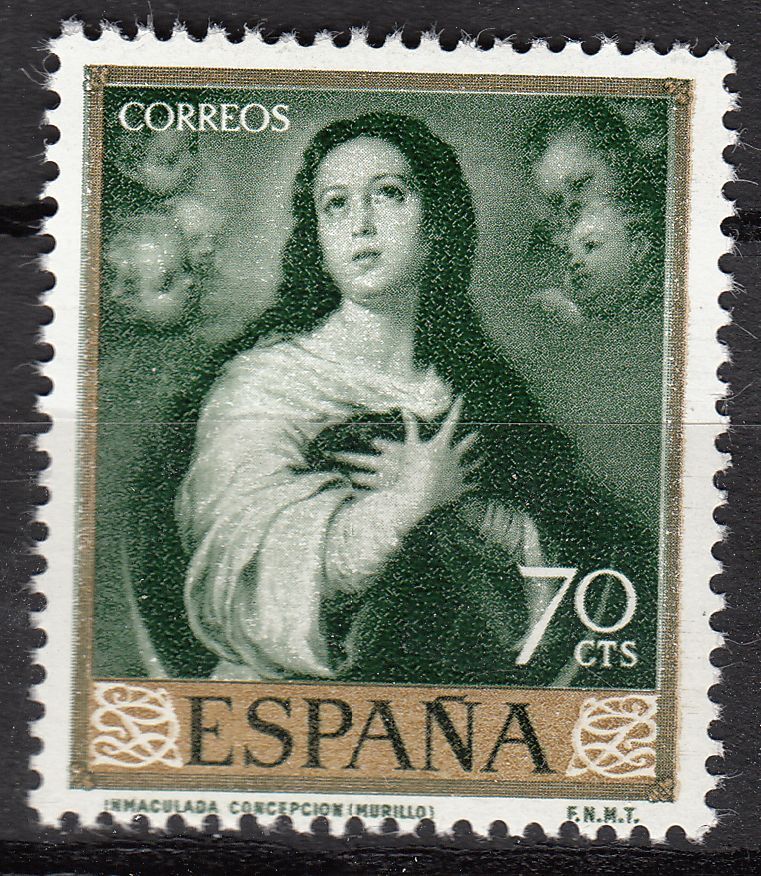 TIMBRE ESPAGNE NEUF N 958 L IMMACULEE CONCEPTION OEUVRE DE MURILLO 401050716919