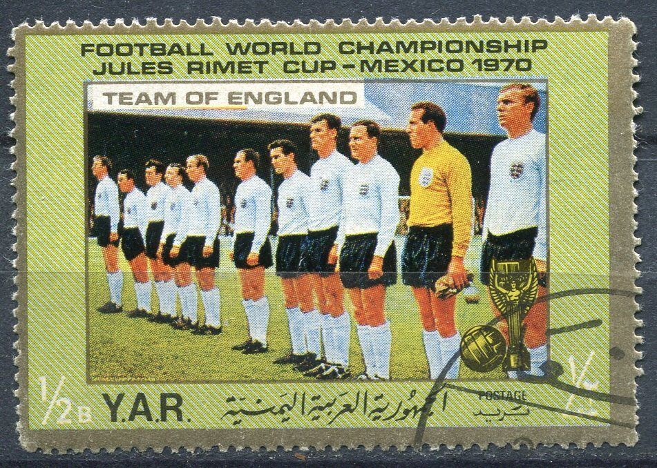 TIMBRE FOOTBALL COUPE DU MONDE MEXIQUE 1970 EQUIPE D ANGLETERRE 400439737219