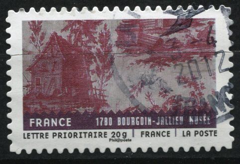 TIMBRE FRANCE OBLITERE FRANCE TISSUS DU MONDE 2011 110861307869