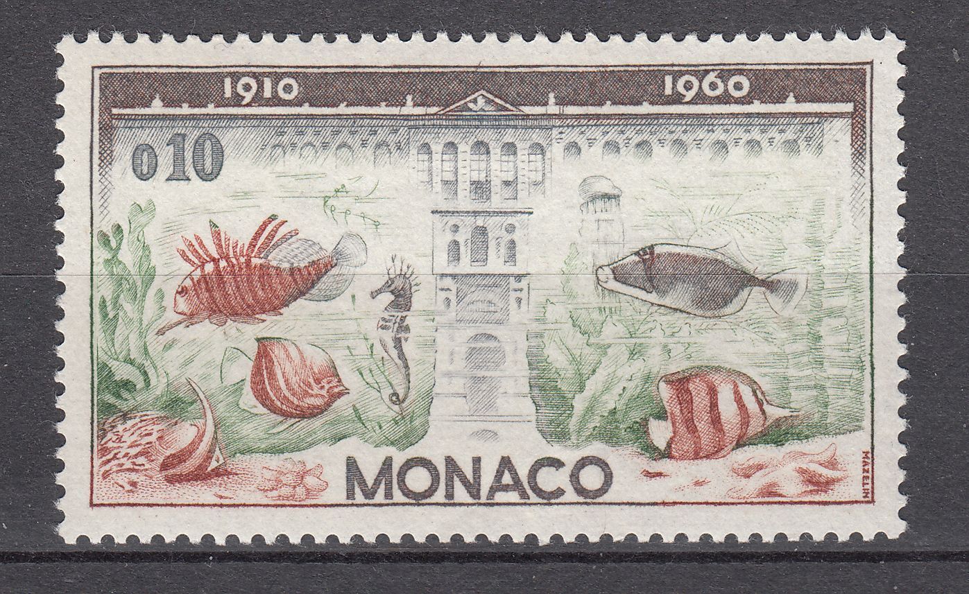 TIMBRE MONACO NEUF N 527 LE CELEBRE AQUARIUM DU MUSEE OCEANOGRAPHIQUE 401636001719