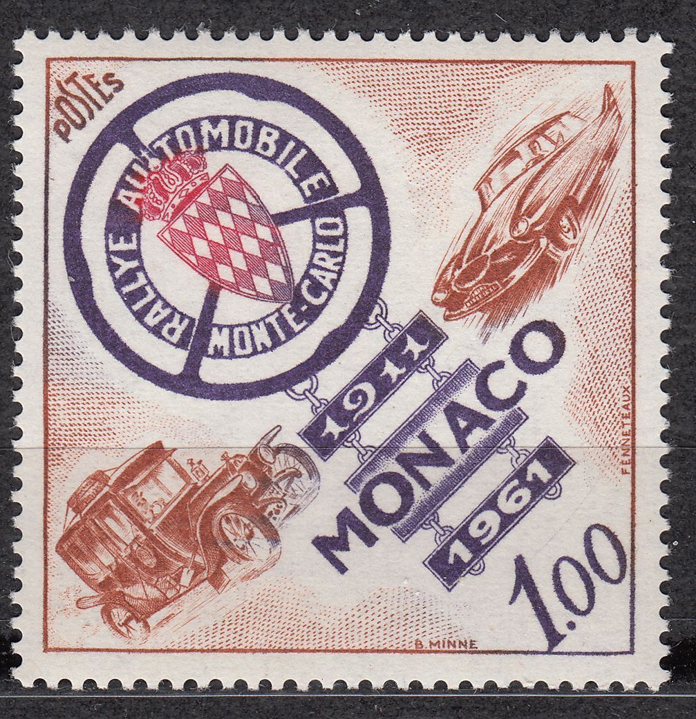 TIMBRE MONACO NEUF N 555 RALLYE AUTOMOBILE DE MONTE CARLO 401520963779