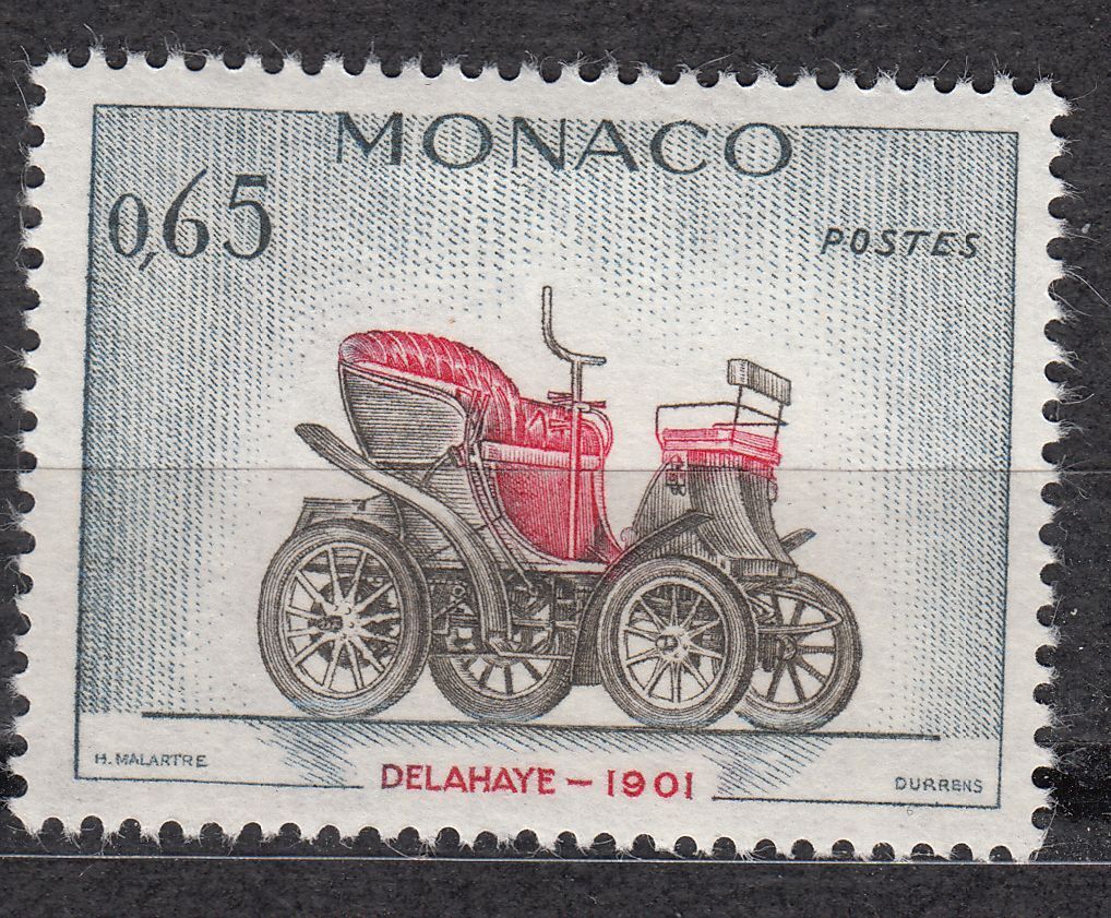 TIMBRE MONACO NEUF N 569 VOITURE DELAHAYE 1901 123073222539