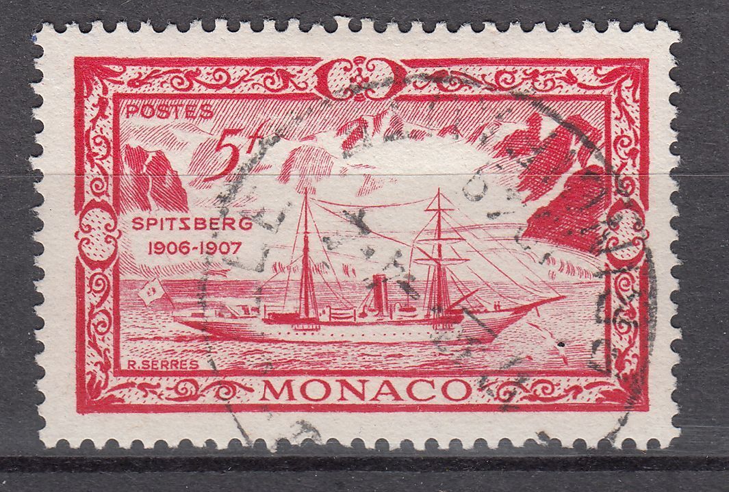 TIMBRE MONACO OBL N 327 EXPEDITION AU SPITZBERG 401625243839