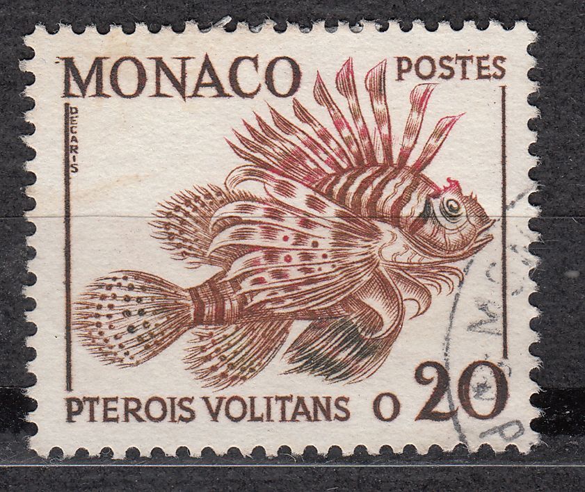 TIMBRE MONACO OBL N 542 RASCASSE VOLANTE 401520523369