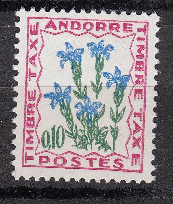 TIMBRE TAXE ANDORRE FRANCE NEUF N 47 FLEURS DES CHAMPS 122268994869